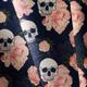 Soft shell fabric, raincoat fabric, softshell fabric,dog raincoat, waterproof fabric for jacket, raincoat,Skulls , Flower skulls fabric