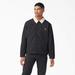 Dickies Men's Duck Canvas High Pile Fleece Jacket - Stonewashed Black Size L (TJR04)