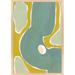 Joss & Main Gandia Green on Green 2 by Andrea Stokes - Picture Frame Painting Paper in Brown | 38 H x 26.5 W x 1.25 D in | Wayfair