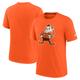"T-shirt à trois mélanges Nike Cleveland Browns Brownie The Elf Rewind Playback Logo orange pour homme"