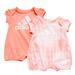 Adidas One Pieces | *Nwt* Adidas Short Sleeve Rompers - Pack Of 2 (Baby Girl) | Color: Pink/White | Size: 3mb