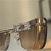 Gucci Accessories | Gucci 90s/00s Strass 1784 Gold Metal Rimless Sunglasses | Color: Brown/Gold | Size: 60-17-125