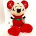 Disney Toys | Disney Baby Minnie Mouse Snowflake & Crinkle Ears Christmas Stuffed Animal | Color: Red/White | Size: Approx. 16" L X 15" W X 8" D