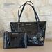 Michael Kors Bags | Michael Kors Ciara Metallic Signature Handbag & Wallet Black Gold Nwt | Color: Black/Gold | Size: Os