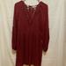 American Eagle Outfitters Dresses | American Eagle Maroon Dress Size Xs | Color: Red | Size: Xs