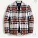 J. Crew Jackets & Coats | J Crew Going Out Blazer In Snowy Tartan, Euc Size 14 | Color: Green/White | Size: 14