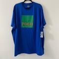 Polo By Ralph Lauren Shirts | Men’s Polo Ralph Lauren Square Logo Graphic Short-Sleeve Tee Size Xxl | Color: Blue/Green | Size: Xxl