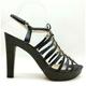 Coach Shoes | Coach Sarafina Black Pewter Snakeskin Print Buckle High Heel Shoes Women's 10 B | Color: Black | Size: 10