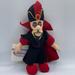 Disney Toys | Disney Jafar Vintage Bean Bag From Aladdin 9” Plush Nwt | Color: Black/Red | Size: 9”