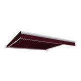 Awntech KWM10-US-B 10 ft. Key West Full Cassette Manual Retractable Awning Burgundy - 96 in.