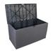 EasingRoom 120gal Storage Deck Box Storage for Patio Furniture Lockable Seat Waterproof Grey