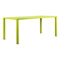 Pangea Home Miami Modern Aluminum Frame Patio Dining Table in Green
