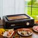 Barton Electric â€ŽAlloy Steel BBQ Grill with Non-Stick Coating Temperature Control Drip Tray Black