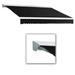 Awntech DTL14-US-K 14 ft. Destin with Hood Left Motor & Remote Retractable Awning Black - 120 in.