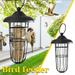 pgeraug bird feeder feeder bird windproof sprayed bird type outdoor feeder metal ball hanging patio & garden bird feeders multicolor