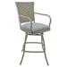 Outdoor Patio Extra Tall Bar Stool 34 Erin - Coco Taupe - Beige