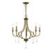 Traditional Five Light Chandelier-Antique Brass Finish Bailey Street Home 218-Bel-3110344