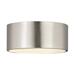 2 Light Flush Mount-Brushed Nickel Finish-Brushed Nickel Shade Color Bailey Street Home 372-Bel-4529385