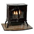 Empire MV Tahoe Deluxe Direct Vent Fireplace Log Set with Contour Burner & Porcelain Mahogany - Natural Gas