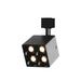 FSLiving LED J-Type Track Spot Light Addition Functional Light Energy Save LED Track Lighting Adjustable 8W LED Base Light Daylight 6000K Black Base for Garage Workbench Shop Customizable - 1 Pack