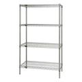 Quantum Storage WR63-1848S Stainless Steel Wire Shelving Unit With 4 Shelves 18 x 48 x 63 in.