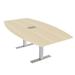 Skutchi Designs, Inc. 6 Ft Boat Conference Table w/ Metal T Bases Power & Data Wood/Metal in Brown | 29 H x 70 W x 45.25 D in | Wayfair