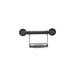 CSI Bathware Universal Wire Accessory Tray For Grab Bar w/ 1.25" Diameter, Matte Black Metal in Brown | 6 H x 1.25 D in | Wayfair BAR-SOAP-125-OB