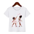 T-shirt papillon rose pour filles vêtements pour enfants chemise Harajuku Kawaii drôle amoureux