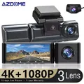 AZDOcloser-M550 Caméra de Tableau de Bord 4K + 1080P + 1080P DVR GPS WiFi Enregistreur Vision