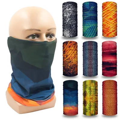 Bandana de Cheveux avec Imprimés Colorés pour Homme et Femme Écharpe Tube Sans Couture pour Sauna