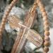 The Holiday Aisle® Wood Beads & Cross Solid Holiday Shaped Ornament Wood in Brown | 10 H x 10 W x 0.5 D in | Wayfair