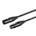 Monoprice Starquad XLR Microphone Cable - 35 Feet - Black | XLR-M to XLR-F 24AWG Optimized for Analog Audio - Gold Contacts - Stage Right Series