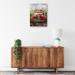 Red Barrel Studio® Little Red Truck by Studio Arts Canvas Art Print Canvas, Polyester in White | 36 H x 27 W x 1.5 D in | Wayfair