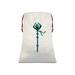 East Urban Home Blue Staff Sublimation Linen Drawstring Sack Cotton Canvas in White | 27 H x 20 W x 5 D in | Wayfair