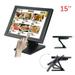 MIDUO 15 inch VGA Stand LCD Touch Screen Monitor POS+Power Adapter 1024X768 Resolution USB