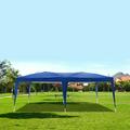 3 x 6m Two Windows Practical Waterproof Folding Tent Windproof Sun Shelters for Family Camping Baby beach tent Fishing Picnic and Park Tent Blue