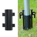 Metal Sunshade Pole Ground Holder Frame Tent Awning Canopy Pole Fixing Pipe Outdoor Camping Fishing Camp Column Nail Holder Accessory