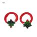 2PCS/Pair Children s Hair Accessories Deer Christmas Stocking Snowman Hair Rope Headdress Rubber Band Christmas Hair Ring 13