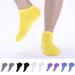 D-GROEE 1 Pair Unisex Non Slip No-Skid Socks with Grips Polyester Thin Socks Yoga Socks For Hospital Yoga Pilates Barre Grippy Ankle Sock