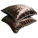 Pillow Cover Dark Brown Decorative Pillow Cover Solid Beaded Cord Throw Pillow Cover 18x18 inch (45x45 cm) Pillow Cover Square Velvet Pillow Cover Solid - Dark Chocolate Shimmer