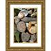 Calkins Michelle 17x24 Gold Ornate Wood Framed with Double Matting Museum Art Print Titled - Petoskey Stones II