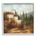 Stupell Industries Countryside Estate Warm Autumn Field Villa Landscape Painting White Framed Art Print Wall Art Design by Theo Beck