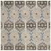 SAFAVIEH Aspen Noweel Geometric Wool Area Rug Light Blue/Cream 9 x 9 Square