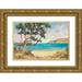 Reynolds Graham 24x17 Gold Ornate Wood Framed with Double Matting Museum Art Print Titled - On the Beach I