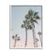 Stupell Industries Tall Tropical Palm Trees Clear Sunset Sky Photograph White Framed Art Print Wall Art Design by Natalie Carpentieri