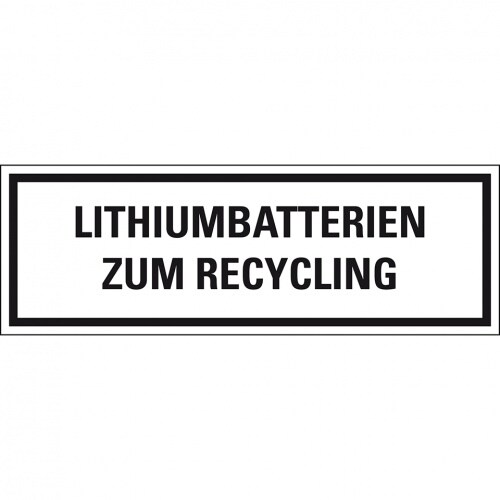 Aufkleber I Verpackungszeichen Lithiumbatterien zum.., deutsch, Folie, seewasserbeständig, 500/Rolle, IMDG-Code, GGVSEB, ADR Image