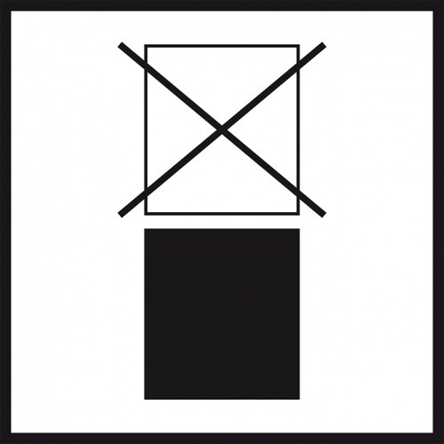 Aufkleber I Verpackungskennzeichen Nicht stapeln, Haftpapier, permanent, 100x100mm, 1000/Rolle, IMDG-Code, ADR Image