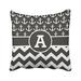 WinHome Square Throw Pillow Covers Personalized Nautical Black White Chevron Anchors Customizable Pillowcases Polyester 18 X 18 Inch With Hidden Zipper Home Sofa Cushion Decorative Pillowcase