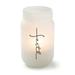 Personalized Planet Faith Frosted Glass Mason Jar Votive Candle Holder 10.25 oz 3x5