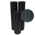 Rubber-Cal Composite-Rib Corrugated Rubber Floor Mats - 1/8 in x 4 ft x 6 ft Black Rubber Roll